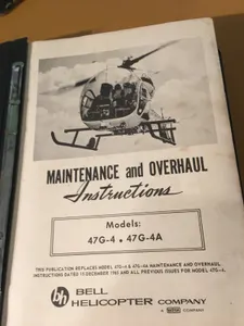 Bell Helicopter 47G-4 and 47G-4A Service and Overhaul Manual